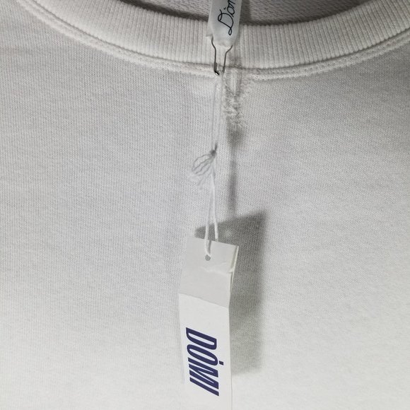 Domi Sleepwear Women’s Sweatshirt Color White - Crewneck Gold - Size XS S - NWT - Picture 3 of 3